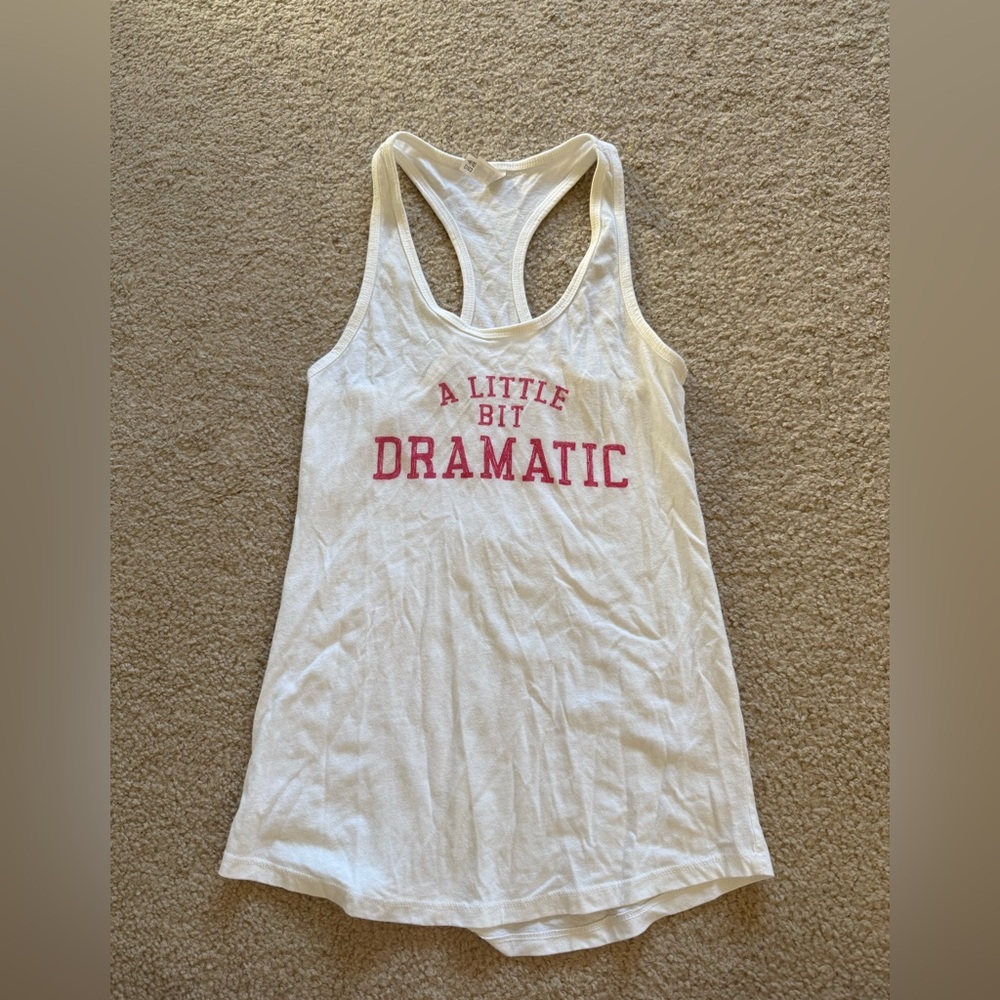A Little Bit Dramatic White Tank